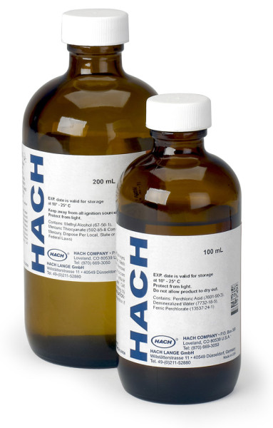 Hach Solution, triphenyltetrazolium chloride, (TTC) 1% 100 mL