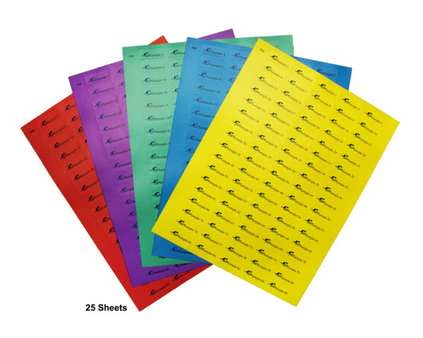 SP Bel-Art Cryogenic Storage Label Sheets;33x13mm for 1.5-2ml Tubes, Assorted (2125 labels)