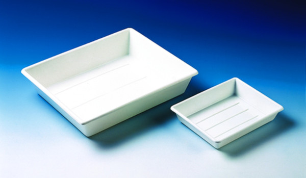 BRAND Tray (photographic tray), PP, white stackable, 510x410x120 mm
