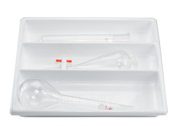 SP Bel-Art Lab Drawer 3 Compartment Tray; 14 x17½ x 2¼ in.