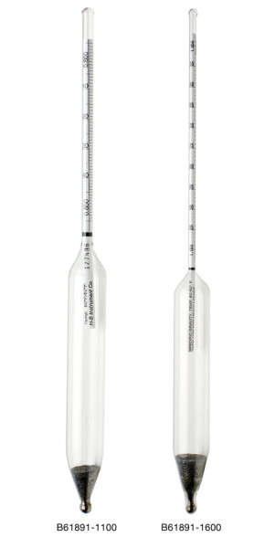 SP Bel-Art, H-B DURAC 0.800/0.850 SpecificGravity ASTM 85H Hydrometer for Light Liquids