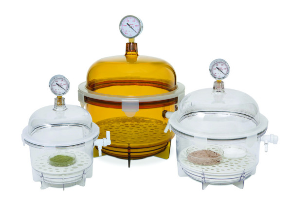 SP Bel-Art Lab Companion Clear PolycarbonateRound Style Vacuum Desiccator; 10 Liter