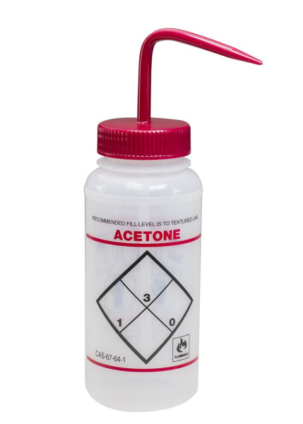 SP Bel-Art Safety-Labeled 2-Color Acetone Wide-