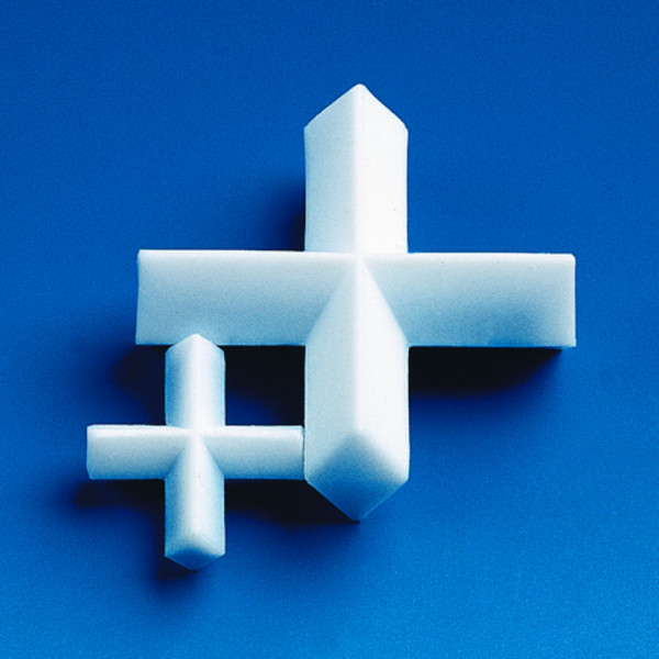 BRAND Magnetrührstäbchen, PTFE D. 10 mm, H. 5 mm, Kreuzform