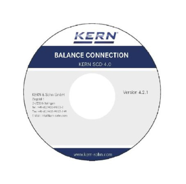 Kern BalanceConnection Standard - flexible recordingor transmission of measured values, in particularalso to Microsoft® Excel or Access, set of 5licences