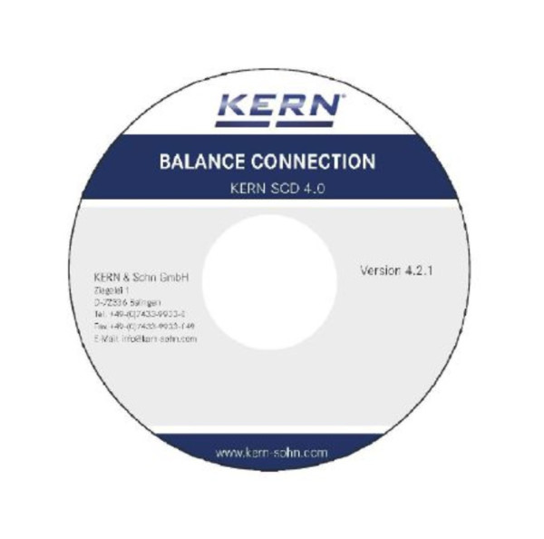 Kern BalanceConnection Standard - flexible recordingor transmission of measured values, in particularalso to Microsoft® Excel or Access, set of 5licences