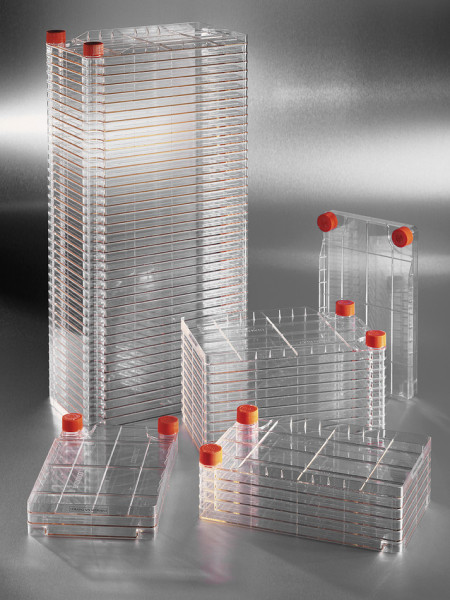 Corning® Polystyrene CellSTACK® - 1 Chamber with Ultra-Low Attachment Surface and Vent Caps, 8 per C