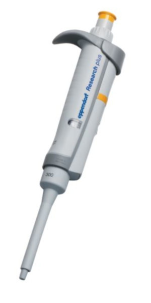 Eppendorf Research® plus, Einkanal, variabel, 30  300 µL, orange