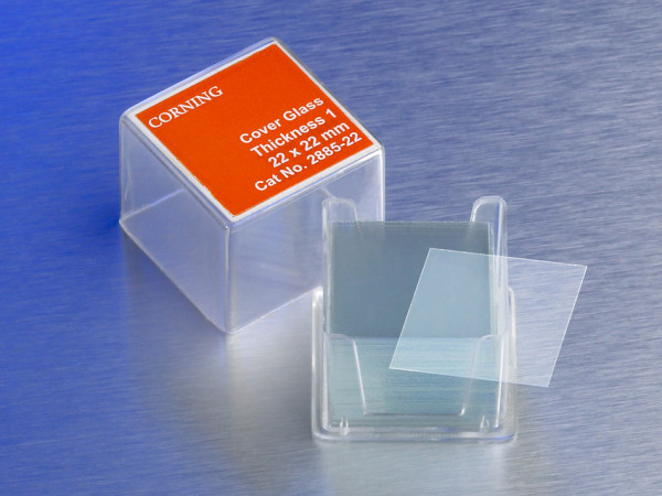 Corning® 25x25 mm Square #1 Cover Glass