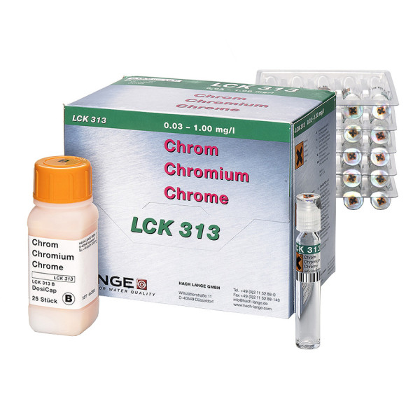 Hach Chrom (III und VI) Küvetten-Test 0,03-1,0 mg/L Cr, 25 Bestimmungen