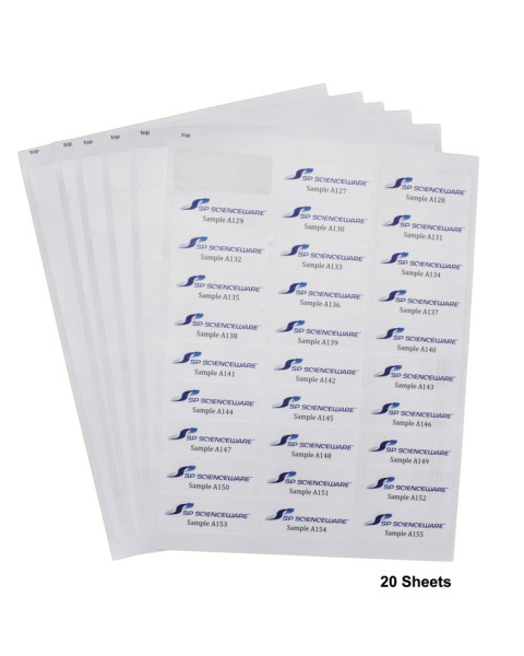 SP Bel-Art Cryogenic Storage Label Sheets;