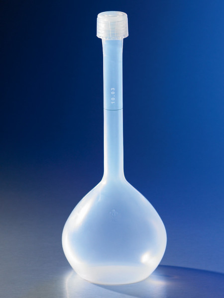 Corning® 100 mL Class A Reusable Plastic Volumetric Flask, Perfluoroalkoxy-copolymer with GL-18 Scre