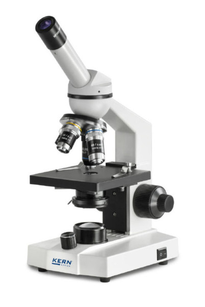 Kern Durchlichtmikroskop (Schule) Monokular Achromat 4/10/40: WF10x18: 0,5W LED