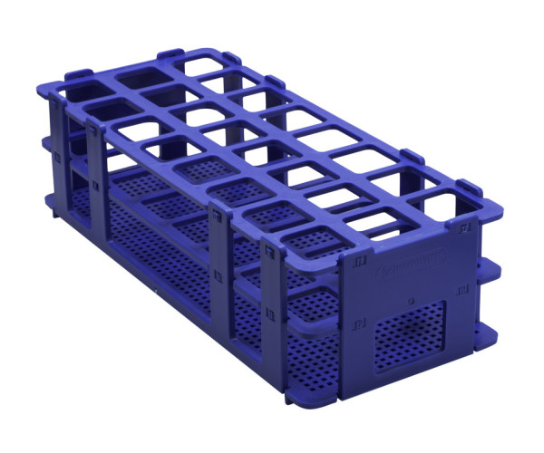 SP Bel-Art No-Wire Test Tube Rack; For 20-25mmTubes, 24 Places, Blue