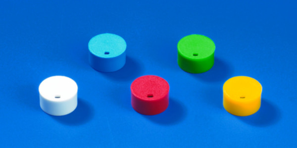 BRAND Cap insert for cryogenic tubes, PP, yellow, for color coding