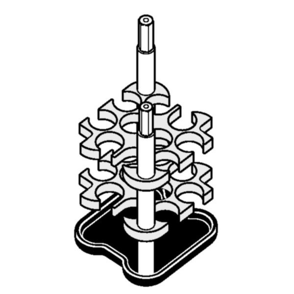 Eppendorf Adapter, für 10 Rundbodengefäße 5  7 mL, 2 Stück