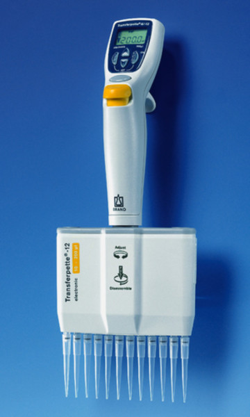 BRAND Transferpette® -12 electronic, DE-M, 10-200 µl,UK/Irland 230V/50Hz