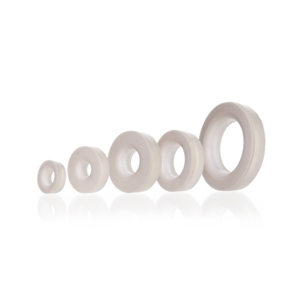 DWK Silicone rubber seals, for GL 18 threads with PTFE washer, 16 x 8 mm