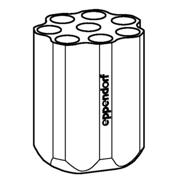 Eppendorf Adapter, for 8 conical tubes 15 mL, for Rotor S-4-72, 2 pcs.