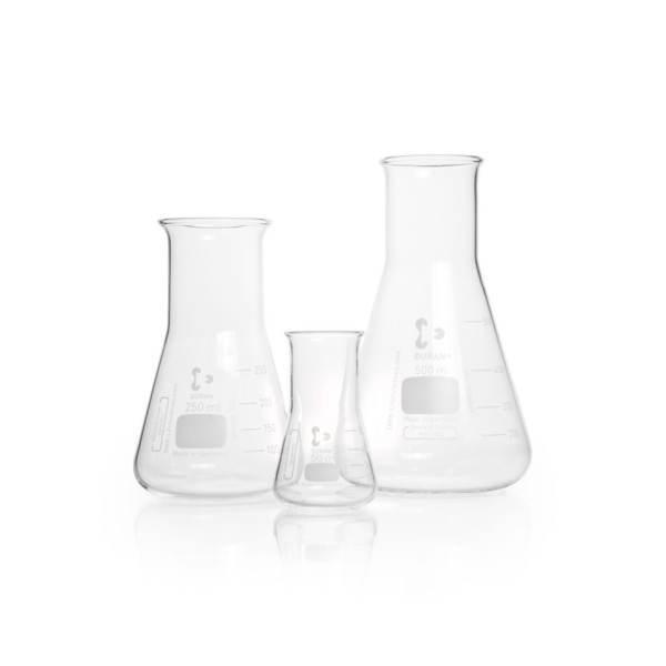 DWK DURAN® Erlenmeyer flasks, wide neck with graduation, 500 ml