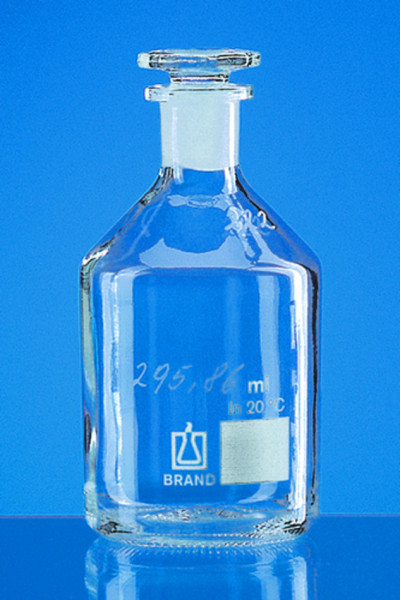 BRAND Oxygen flask, Winkler, soda-lime glass, 250-300 ml, with glass stopper, NS 19/26