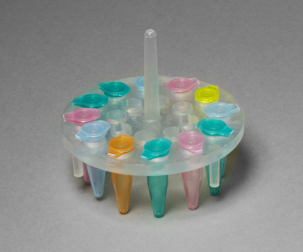 SP Bel-Art ProCulture Round Microcentrifuge Floating Bubble Rack; For 0.5ml Tubes, 20 Places, Fits in 1000ml Beakers