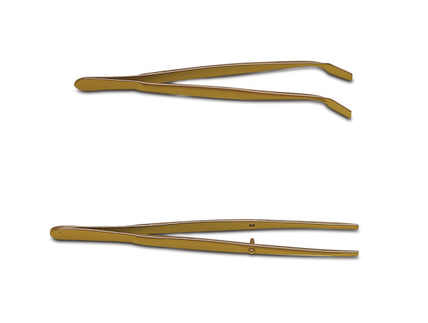 SP Bel-Art Teflon FEP Bent Cover Glass Forceps; 4in. (Pack of 2)