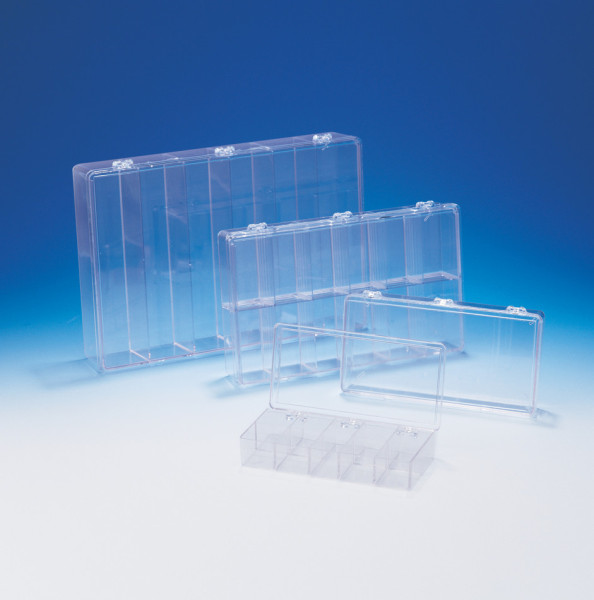 SP Bel-Art Plastic 6 Compartment Storage Box; 13?x 9 x 25/16 in.