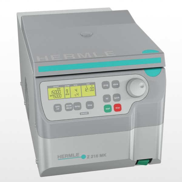 Hermle Package: Refrigerated microlitre centrifuge Z 216 MK, 230V/50-60Hz incl. angle rotor 220.87 V14 for 24 x 1.5 ml (2.0 ml) tubes