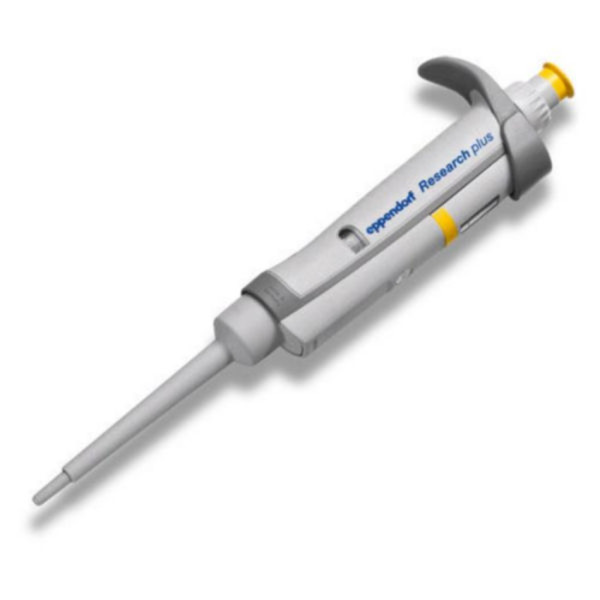 Eppendorf Research® plus, Einkanal, variabel, 20  200 µL, gelb