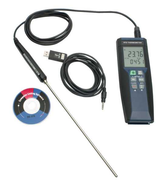 SP Bel-Art, H-B DURAC High Temp Precision RTDElectronic Thermometer / Data Logger; -100 to400C (-148