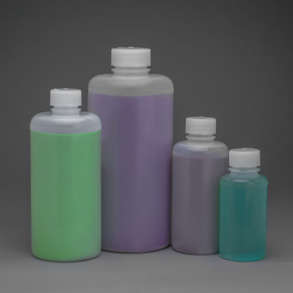SP Bel-Art Precisionware Narrow-Mouth Low- DensityPolyethylene Bottles; 500ml (16oz), PolypropyleneCap, 28mm Closure (Pack of 12)