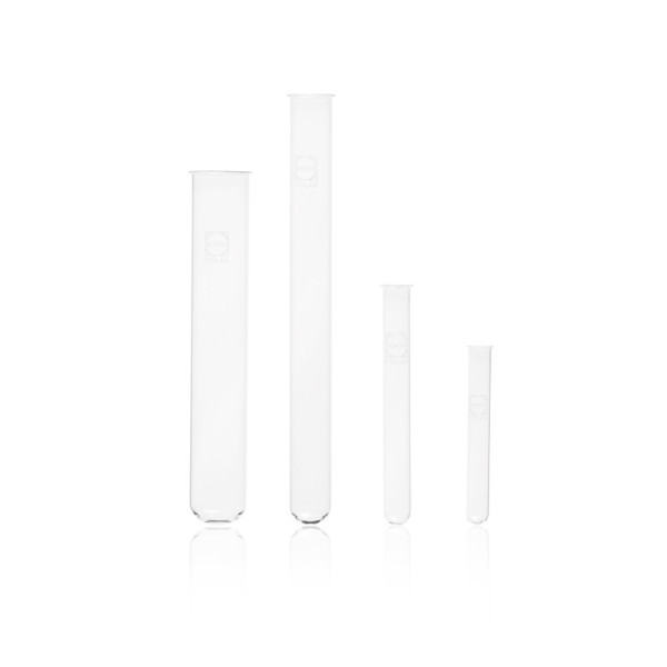 DWK FIOLAX® test tube with beaded rim, 30 x 200 mm, 110 ml