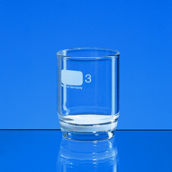 BRAND Filtertiegel, Boro 3.3, Inhalt 30 ml,Kennzeichnung 1D, Porosität 3