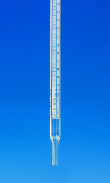BRAND Spare burette length for compact automatic burette, SILBERBRAND, 25 ml, Boro 3.3, amber glass