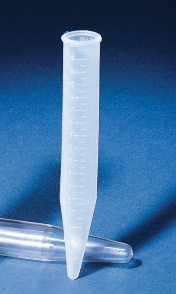 SP Bel-Art Polyethylene 15ml Conical CentrifugeTubes with Rims; 11.7cm (Pack of 12)