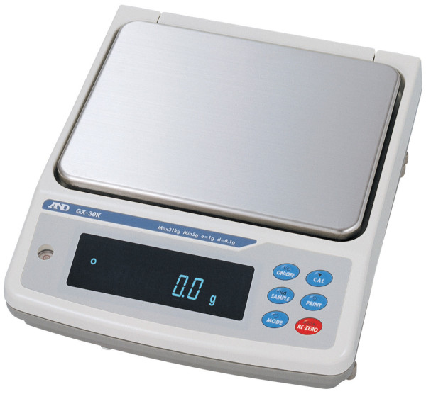 A&D Weighing Präzisionswaage GX-32K, 31kg x 1g / 6.1kg x 0.1g