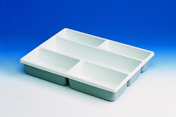 BRAND Tidy tray with compartments, PVC, 12 compartments, 400x300x65 mm