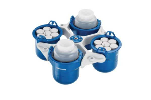 Eppendorf Rotor S-4x1000 round buckets, aerosol-tight, incl. 4 × 1,000 mL round buckets