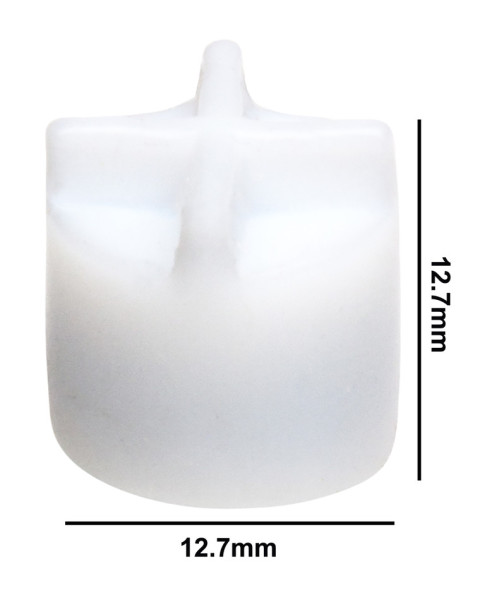 SP Bel-Art Spinfin Teflon Magnetic Stirring Bar;12.7 x 12.7mm, White