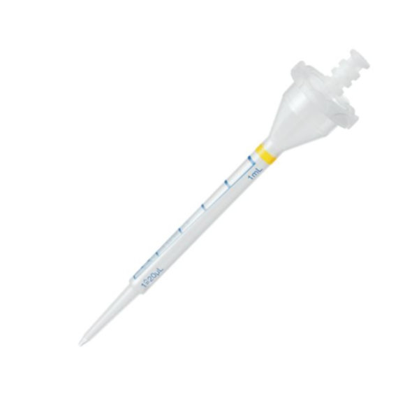 Eppendorf Combitips advanced®, Biopur®, 1,0 mL, yellow, 100 pcs.