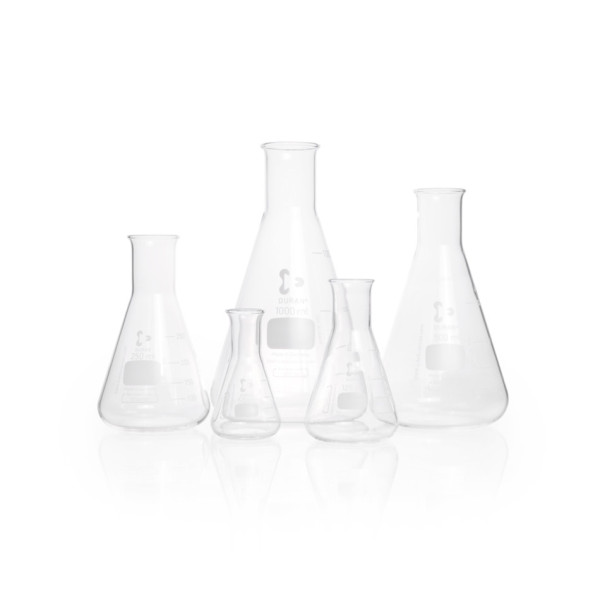 DWK DURAN® Erlenmeyer flask, narrow neck, with graduation, 3000 ml