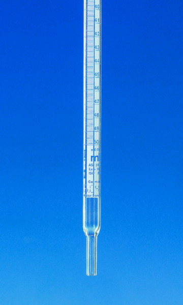 BRAND Ersatzrohr Kompakt-Bürette, BLAUBRAND®, 25 ml,Boro 3.3, blauer Schellbachstreifen