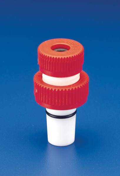 SP Bel-Art Safe-Lab Joint Tubing Adapter for24/40 Tapered Joints; 10mm Hole Opening, PTFE