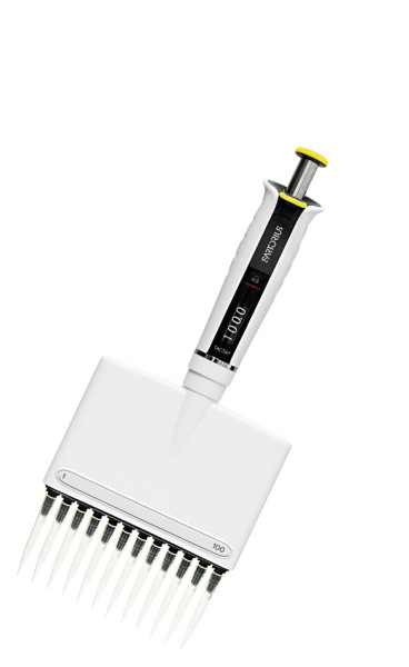 Sartorius Tacta Mech. Pipette, 12-ch, 5-100 µl - 28,5X12,5X5,0