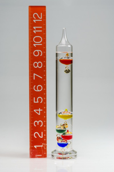SP Bel-Art, H-B DURAC Galileo Thermometer; 18 to26C (64 to 80F), 5 Spheres, 11 in.