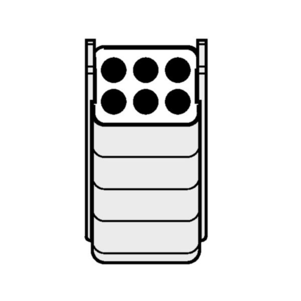 Eppendorf Adapter, for 6 round-bottom tubes 7 – 17 mL, 2 pcs.