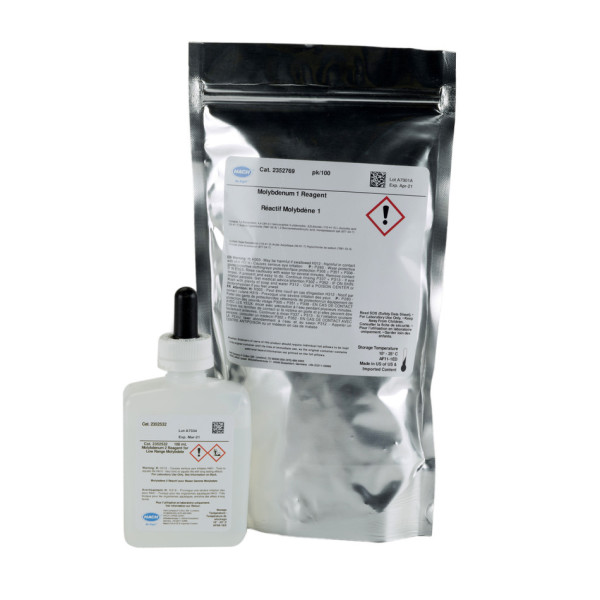 Hach Reagent powder pillows, molybdenum 1, 50 mL, pk/100