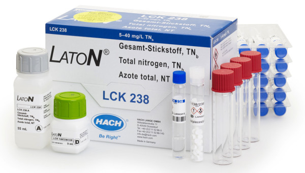 Hach Laton Gesamt-Stickstoff Küvetten-Test 5-40 mg/L TNb, 25 Bestimmungen