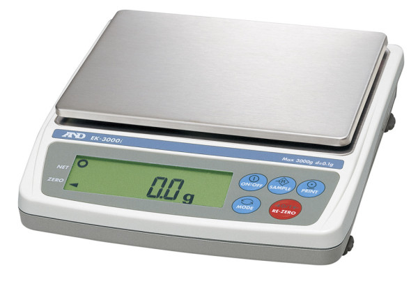 A&D Weighing Kompakte Präzisionswaage EK-1200i, 1200g x 0,1g